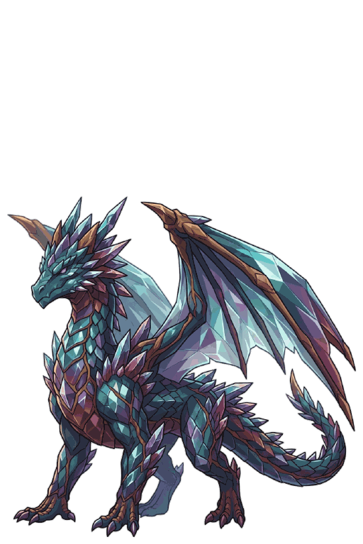 晶洞の古竜